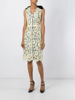 Marc Jacobs floral lace midi dress