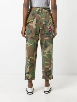 Marc Jacobs camouflage print belted trousers