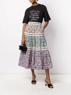 Marc Jacobs floral print A-line skirt