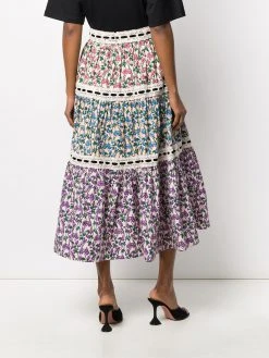 Marc Jacobs floral print A-line skirt