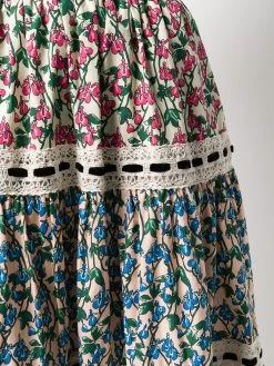 Marc Jacobs floral print A-line skirt