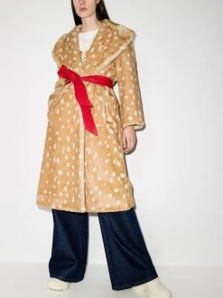 Marc Jacobs animal print tied waist coat