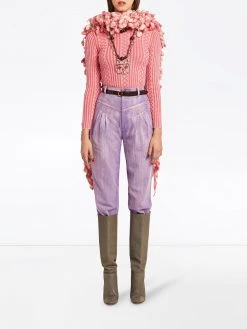 Marc Jacobs belted ribbed-knit jumper
