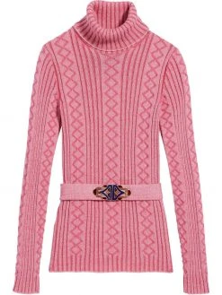 Marc Jacobs belted ribbed-knit jumper