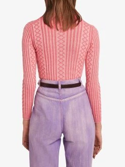 Marc Jacobs belted ribbed-knit jumper