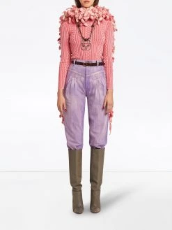 Marc Jacobs pleated high-rise tapered jeans