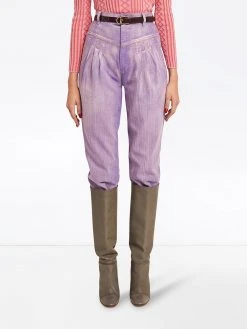 Marc Jacobs pleated high-rise tapered jeans