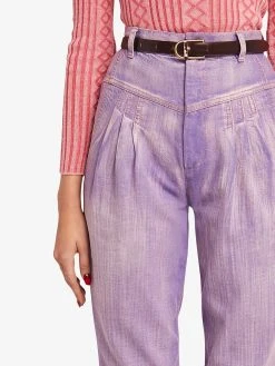 Marc Jacobs pleated high-rise tapered jeans