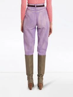 Marc Jacobs pleated high-rise tapered jeans