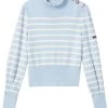 Marc Jacobs striped knit jumper with button detail