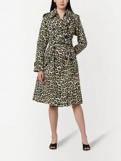 Marc Jacobs leopard-print trench coat