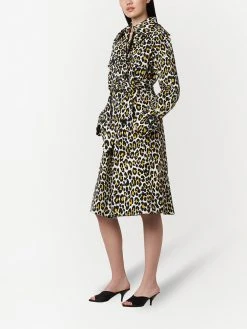 Marc Jacobs leopard-print trench coat