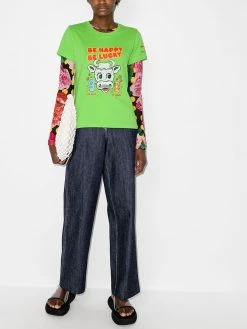 Marc Jacobs x Magda Archer Be Happy Be Lucky cotton T-shirt
