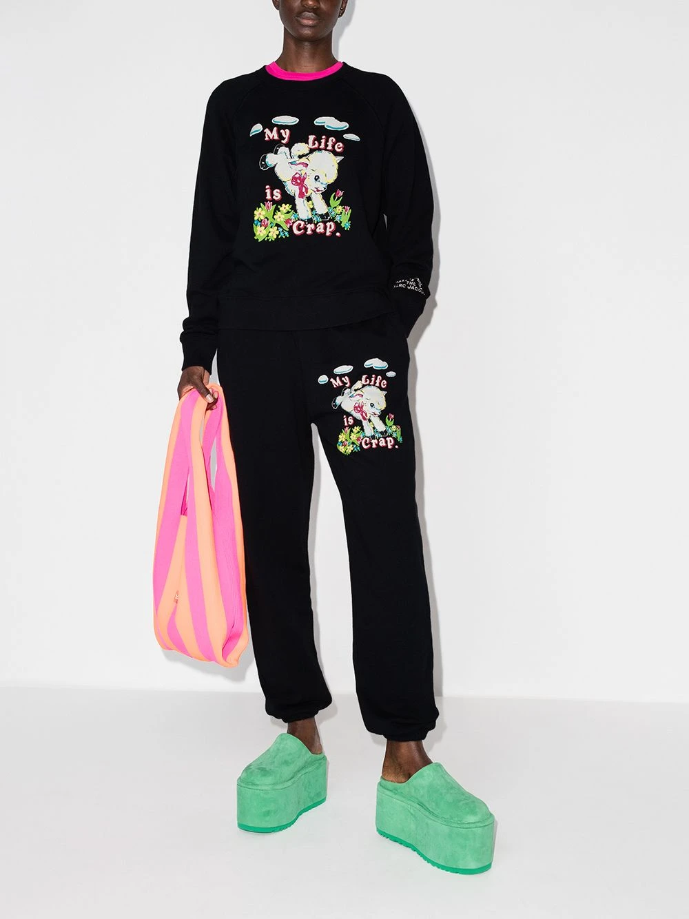 Budget ❤️ Marc Jacobs X Magda graphic print track pants 🔔 7 Marc Jacobs x Magda graphic-print track pants