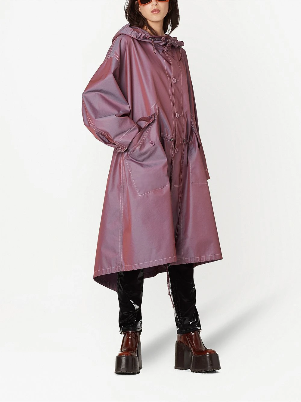 Discount ๐คฉ Marc Jacobs Toggle fastening waist hooded raincoat ๐ 4 Marc Jacobs toggle-fastening waist hooded raincoat