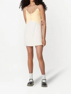 Marc Jacobs spaghetti-strap two-tone dress