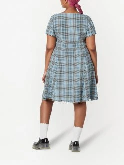 Marc Jacobs check-print short-sleeve dress