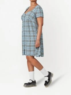 Marc Jacobs check-print short-sleeve dress