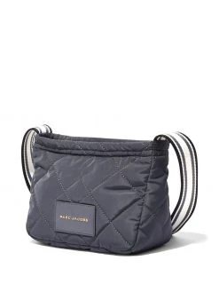 Marc Jacobs logo patch quilted messenger bag
