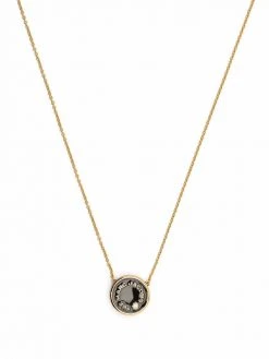 Marc Jacobs logo-plaque pendant necklace