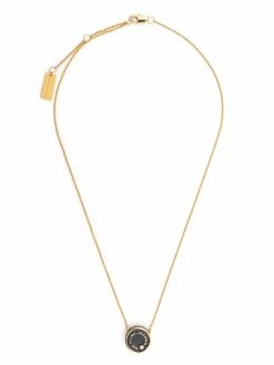 Marc Jacobs logo-plaque pendant necklace