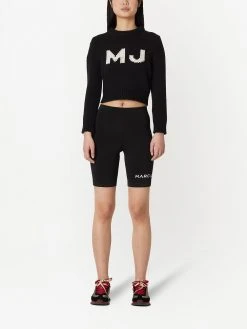 Marc Jacobs The Shrunken Sweater intarsia logo jumper
