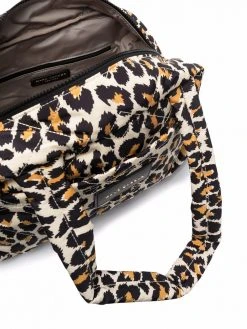 Marc Jacobs small The Weekender leopard-print quilted duffle bag