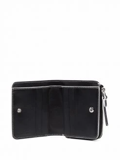 Marc Jacobs mini The Bold Colorblocked Compact Zip logo-debossed wallet