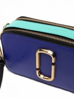 Marc Jacobs logo-plaque colour-block satchel bag