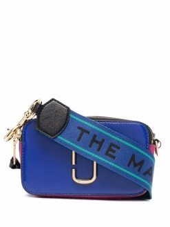 Marc Jacobs logo-plaque colour-block satchel bag