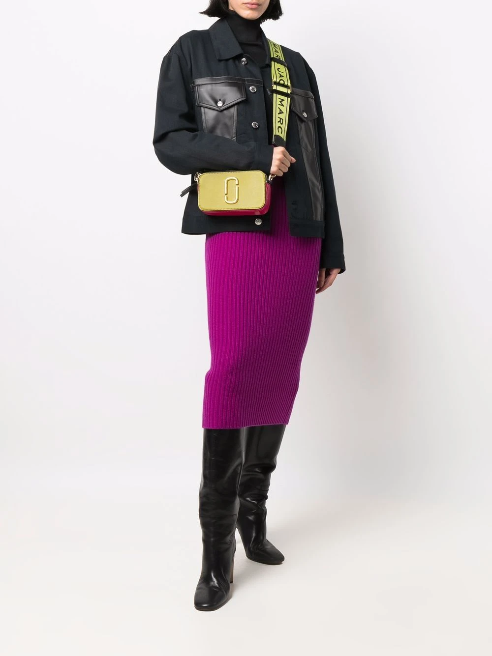 Buy โ Marc Jacobs Snapshot colour block leather crossbody bag ๐ 4 Marc Jacobs Snapshot colour-block leather crossbody bag