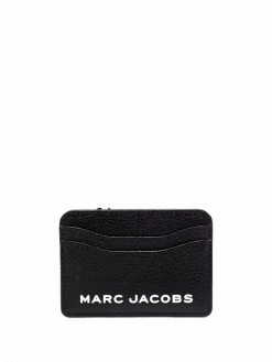 Marc Jacobs logo-print leather cardholder