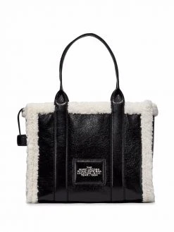 Marc Jacobs The Crinkle shearling large tote