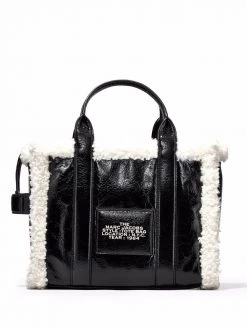 Marc Jacobs The Crinkle shearling small tote