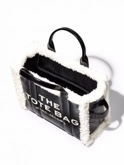 Marc Jacobs The Crinkle shearling small tote