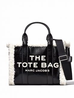Marc Jacobs The Crinkle shearling small tote