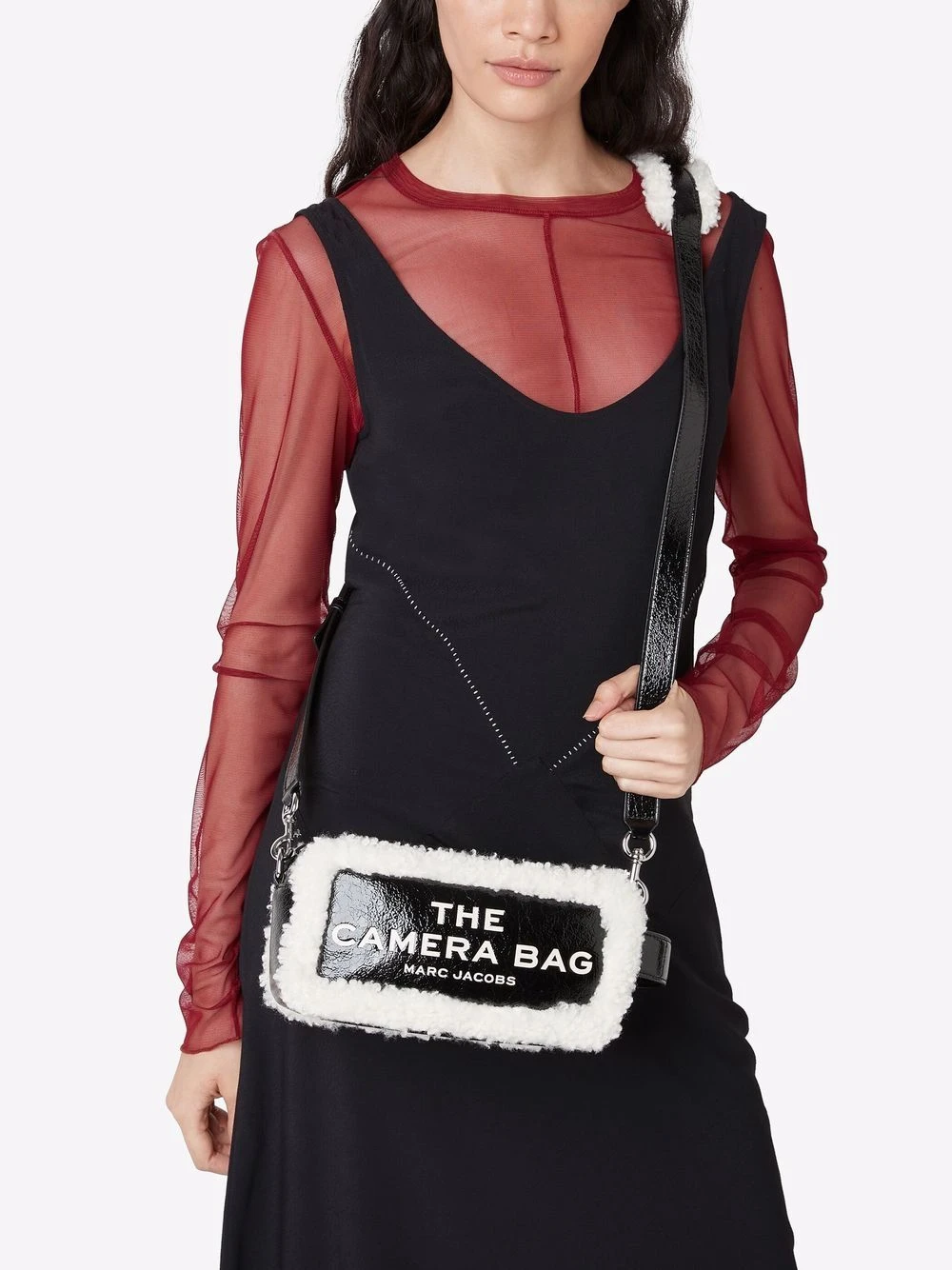 Flash Sale 💯 Marc Jacobs The Crinkle shearling camera bag ⌛ 4 Marc Jacobs The Crinkle shearling camera bag