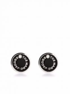 Marc Jacobs enamelled-logo stud earrings