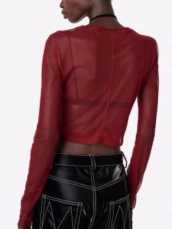 Discount π Marc Jacobs The Cropped Mesh long sleeve T shirt β¨ 11 Marc Jacobs The Cropped Mesh long-sleeve T-shirt