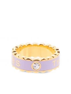 Marc Jacobs The Medallion scallop-edge ring