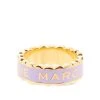 Marc Jacobs The Medallion scallop-edge ring