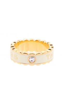 Marc Jacobs The Medallion scalloped ring
