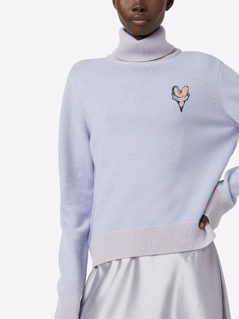 Buy β Marc Jacobs Embroidered motif roll neck jumper π 7 Marc Jacobs embroidered-motif roll-neck jumper