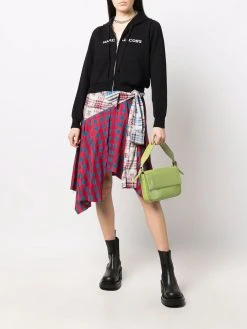 Marc Jacobs intarsia knit-logo zipped hoodie